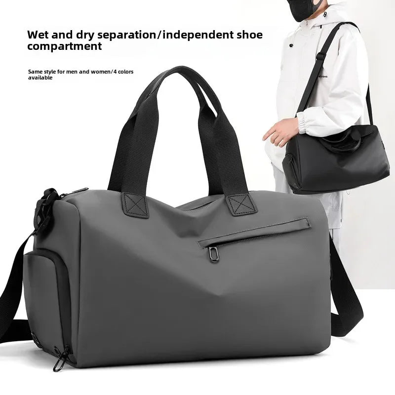 Fashion Travel Bags for Women Large Capacity Men'S Sports Bag Waterproof Weekend Sac Voyage Female Messenger Bag Dry and Wet