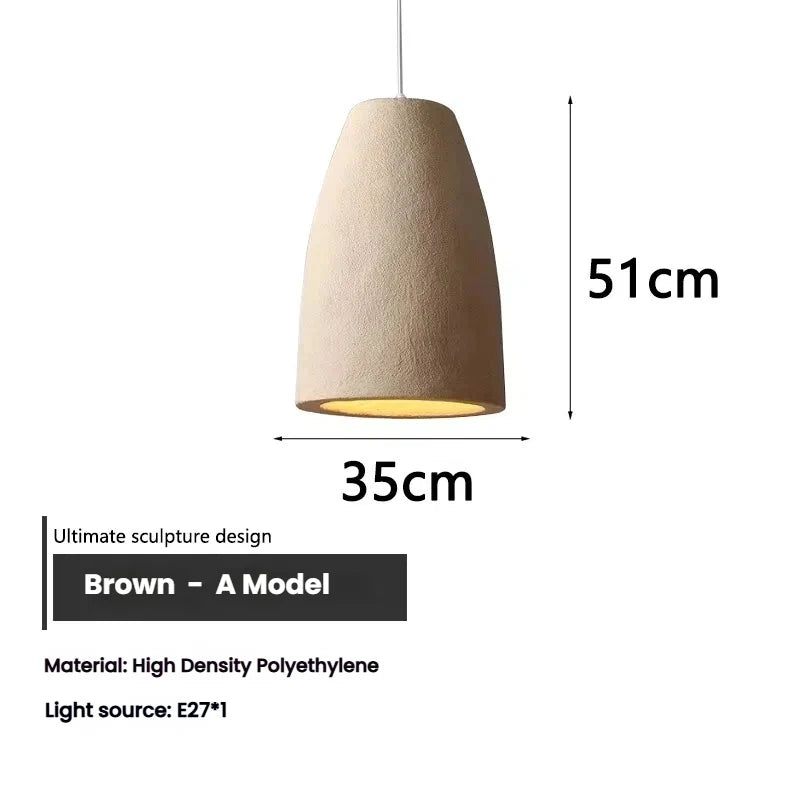 Wabi Sabi Ceiling Pendant Light Nordic LED Chandelier for Living Dining Room Bedroom New Model Designer Home Decor Hanghing Lamp