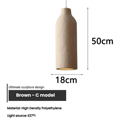 Wabi Sabi Ceiling Pendant Light Nordic LED Chandelier for Living Dining Room Bedroom New Model Designer Home Decor Hanghing Lamp