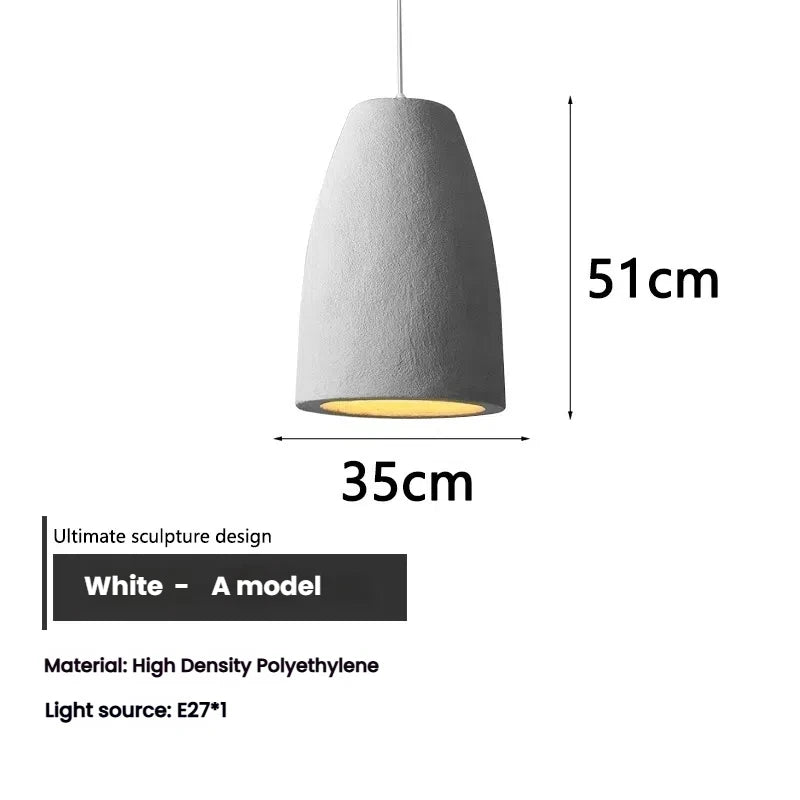 Wabi Sabi Ceiling Pendant Light Nordic LED Chandelier for Living Dining Room Bedroom New Model Designer Home Decor Hanghing Lamp
