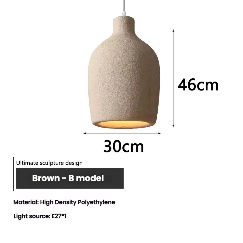 Wabi Sabi Ceiling Pendant Light Nordic LED Chandelier for Living Dining Room Bedroom New Model Designer Home Decor Hanghing Lamp