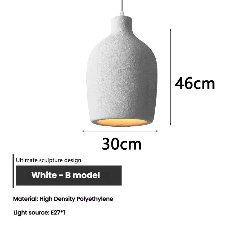 Wabi Sabi Ceiling Pendant Light Nordic LED Chandelier for Living Dining Room Bedroom New Model Designer Home Decor Hanghing Lamp